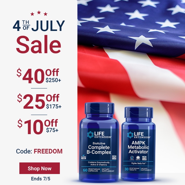 Fourth of July Flash Sale. Ends 7/5. $40 off $250+. $25 off $175+. $10 off $75+. Code: FREEDOM. Shop Now.