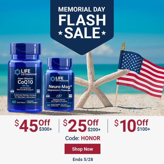 Memorial Day Flash Sale. Ends 5/28. $45 off $300+. $25 off $200+. $10 off $100+. Code: HONOR. Shop Now.