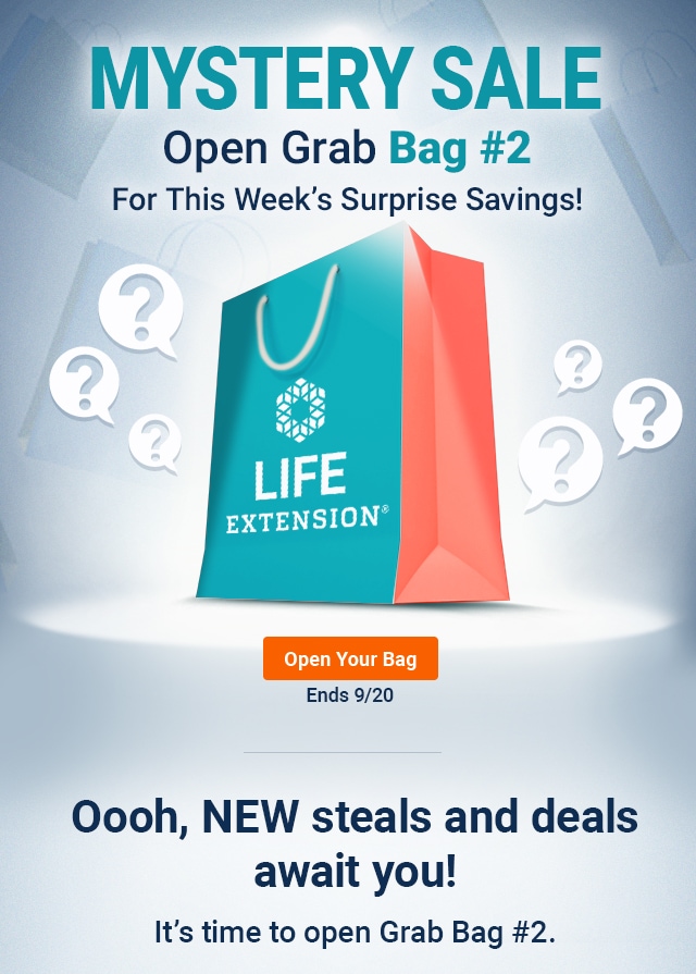 Mystery Sale. Open Grab Bag #2 for this Week’s Surprise Savings! Open Your Bag. Ends 9/20. Oooh, NEW steals & deals await you! It’s time to open Grab Bag #2.