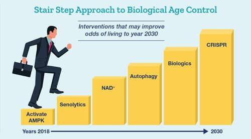 Interventions that may improve odds of living to year 2030