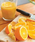 Oranges and juice rich in vitamin C