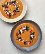 Spiced squash and lentil soup