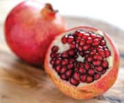 Opened pomegranate that contain compounds that boost testosterone