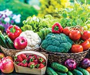 Table filled with fresh vegetables that can lead to better health