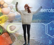 Woman having increased serotonin levels through vitamin B3 supplementation