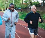 Two male joggers now testing at an earlier stage for PSA