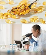 Researcher using microscope to study tocotrienols for weight management