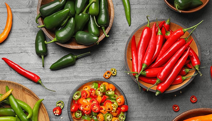 spicy foods trays